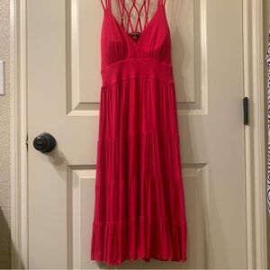 EUC Sievergate Medium Pink TieredSleeveless Dress